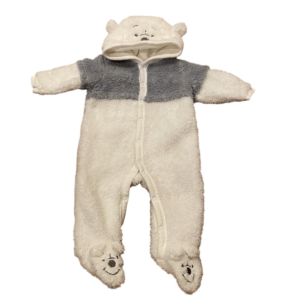 Disney Baby Soft Romper 0-3 months Winnie the Pooh Zip Up Winter Clothes 4/$20 🛑
